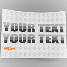 Custom Text Retro Style Hood Vinyl Decal Pair for Jeep Wrangler_2