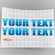 Custom Text Retro Style Hood Vinyl Decal Pair for Jeep Wrangler_5