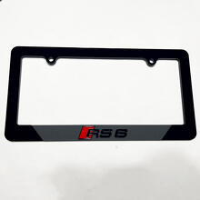 RS6 RS 6 Vehicle License Plate Covers Frames Decor for Audi RS6 3