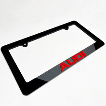 Vehicle License Plate Covers Frames Decor for Audi 2