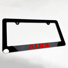 Vehicle License Plate Covers Frames Decor for Audi 3