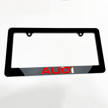 Vehicle License Plate Covers Frames Decor for Audi 4