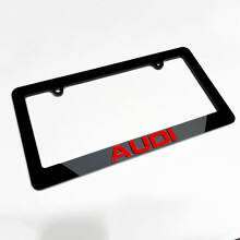 Vehicle License Plate Covers Frames Decor for Audi 6