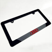 Rings Vehicle License Plate Covers Frames Decor for Audi 3