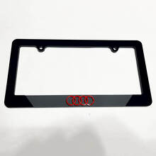 Rings Logo Vehicle License Plate Covers Frames Decor for Audi 4