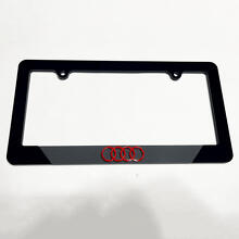Rings Vehicle License Plate Covers Frames Decor for Audi 4