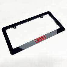 Rings Vehicle License Plate Covers Frames Decor for Audi 6