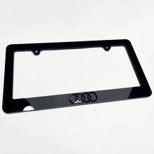 Rings Logo Vehicle License Plate Covers Frames Decor 2 for Audi 2