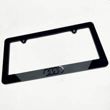 Rings Logo Vehicle License Plate Covers Frames Decor 2 for Audi 3
