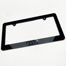 Rings Vehicle License Plate Covers Frames Decor for Audi 2 3
