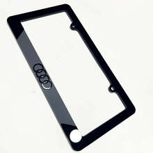 Rings Logo Vehicle License Plate Covers Frames Decor 2 for Audi 4