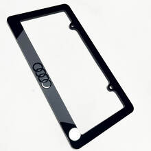Rings Vehicle License Plate Covers Frames Decor for Audi 2 4