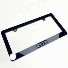 Rings Vehicle License Plate Covers Frames Decor for Audi 2 5
