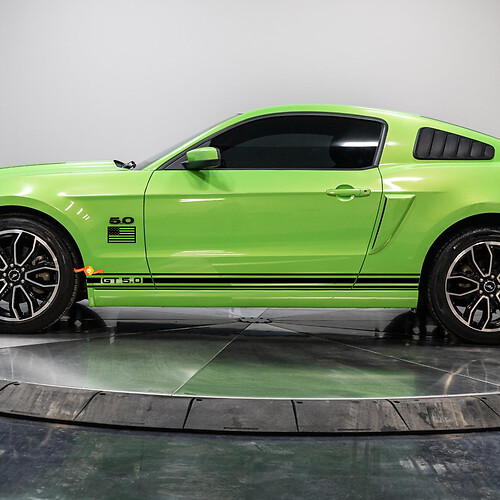 GT 5.0 Style Stripes Side Vinyl Decal Sticker for Musclecar Musclecarmodel