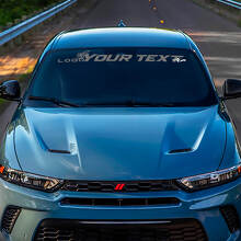 Custom Lettering and Logo Windshield Vinyl Decal for Dodge Hornet_2