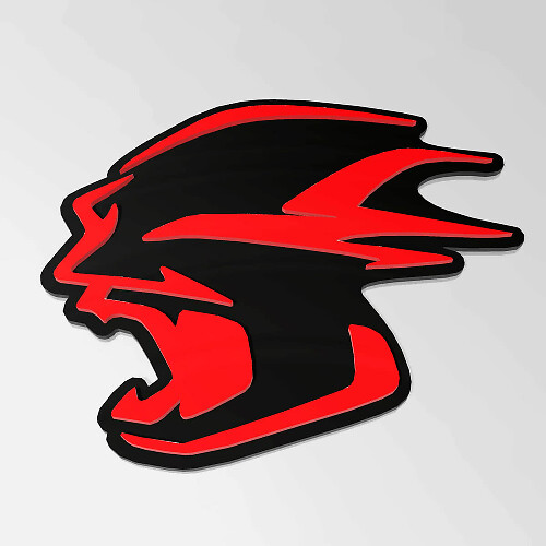 Banshee Custom 3D Badge Fender Badges Tailgate Emblem Front Grille Badge fit Dodge Charger Daytona