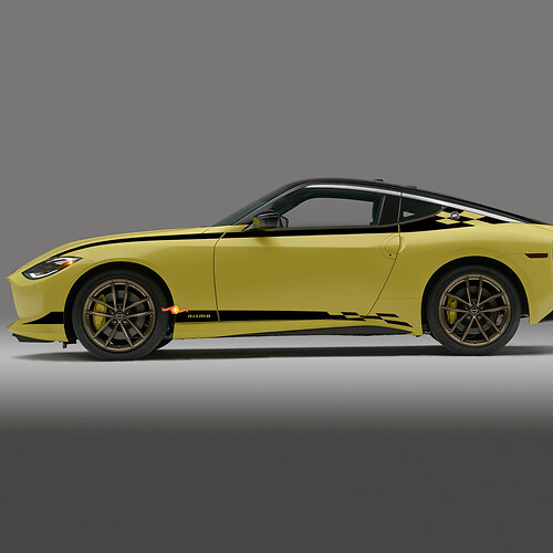 Nismo Side Checkered Stripe Decal Kit for Nissan Z GT4 1