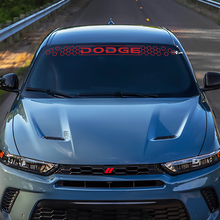 Windshield Honeycomb Banner Decal Sticker - Custom Vinyl Graphics fit to Dodge Hornet 3