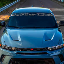 Windshield Mountains Banner Decal Sticker - Custom Vinyl Graphics fit to Dodge Hornet 2