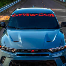 Windshield Mountains Banner Decal Sticker - Custom Vinyl Graphics fit to Dodge Hornet 3