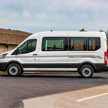 Transit Letter Line Side Stripes Vinyl Decals 3 for Ford Transit 2