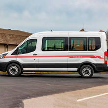 Side Stripes Vinyl Decals for Ford Transit 3