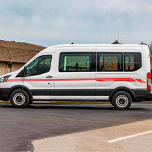 Transit Letter Line Side Stripes Vinyl Decals 3 for Ford Transit 3