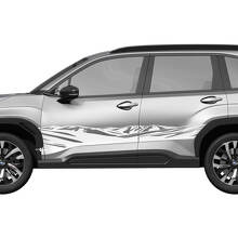 Mountains Side Doors Rocker Panel Racing Stripes Vinyl Decal Sticker for Subaru 4 2