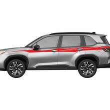 Side Doors Rocker Panel Racing Stripes Vinyl Decal Sticker for Subaru 5 3