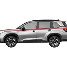 Side Doors Rocker Panel Racing Stripes Vinyl Decal Sticker for Subaru Forester 3