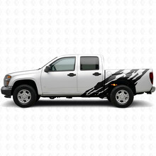 Jagged Door & Bedside Vinyl Stripes for Chevrolet Colorado 1st Gen 2004-2012_2
