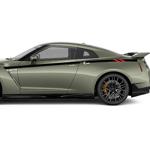 Side Doors Racing Stripes Decal Kit for Nissan GT-R