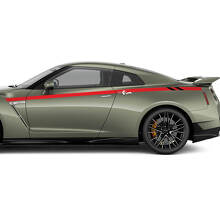 Side Doors Racing Stripes Decal Kit for Nissan GT-R 2