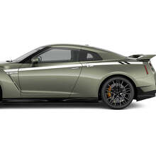 Bedside Racing Doors Stripes Decal Kit for Nissan GT-R 3