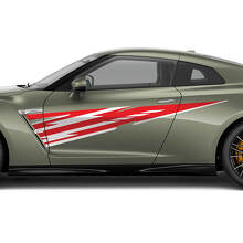 Side Doors Graphics Decal Kit for Nissan GT-R 2 3