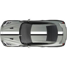 Full Body Dual Racing Stripes Decal Kit for Nissan GT-R 2