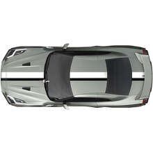 Full Body Dual Racing Stripes Decal Kit for Nissan GT-R 2