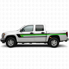Retro Upper Beltline Door & Bedside Vinyl Stripes for Chevrolet Colorado 1st Gen 2004-2012_3