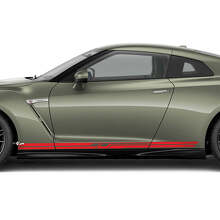 Side Doors Rocker Panel Graphics Decal Kit for Nissan GT-R 2