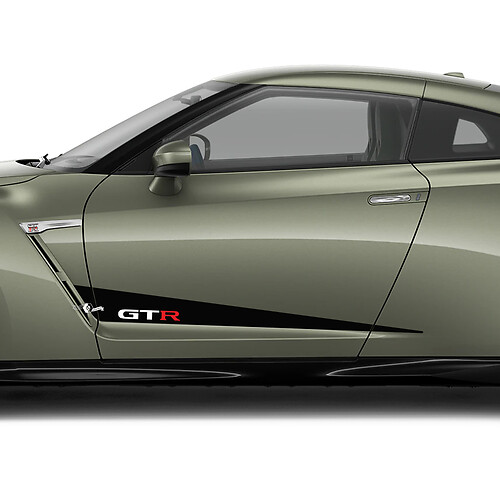 2x Side Doors Graphics Decal Kit for Nissan GT-R