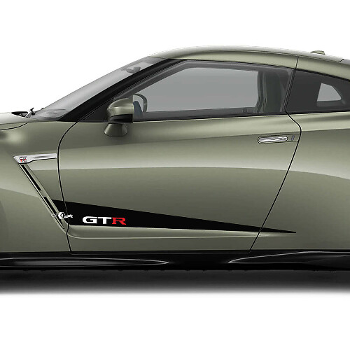GT-R Geometric Stripe Side Vinyl Decal Sticker for Nissan GT-R_1