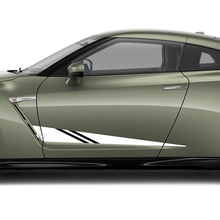 2x Side Doors Graphics Hash Decal Kit for Nissan GT-R 2