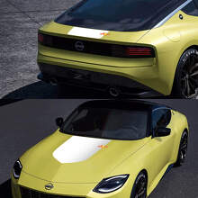 Blackout Style Hood & Trunk Vinyl Decal Kit for Nissan Z Legend Edition _2