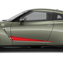 2x Side Doors Graphics Triangle Decal Kit for Nissan GT-R 3