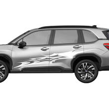 Side Doors Racing Stripes Vinyl Decal Sticker for Subaru Forester 1 2