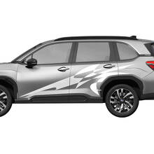 Side Doors Racing Stripes Vinyl Decal Sticker for Subaru Forester 2 2