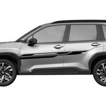 Side Doors Racing Stripes Vinyl Decal Sticker 2 Colors for Subaru Forester 2