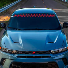 Windshield Banner Honeycomb Decal Sticker Vinyl Graphics fit to Dodge Hornet 3