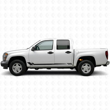 Honeycomb Door & Rocker Panel Vinyl Stripes for Chevrolet Colorado 1st Gen 2004-2012_2