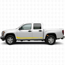 Honeycomb Door & Rocker Panel Vinyl Stripes for Chevrolet Colorado 1st Gen 2004-2012_3